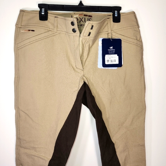 SmartPak Alexus Full Seat Show Breeches Tan NWT 38R - Picture 3 of 4